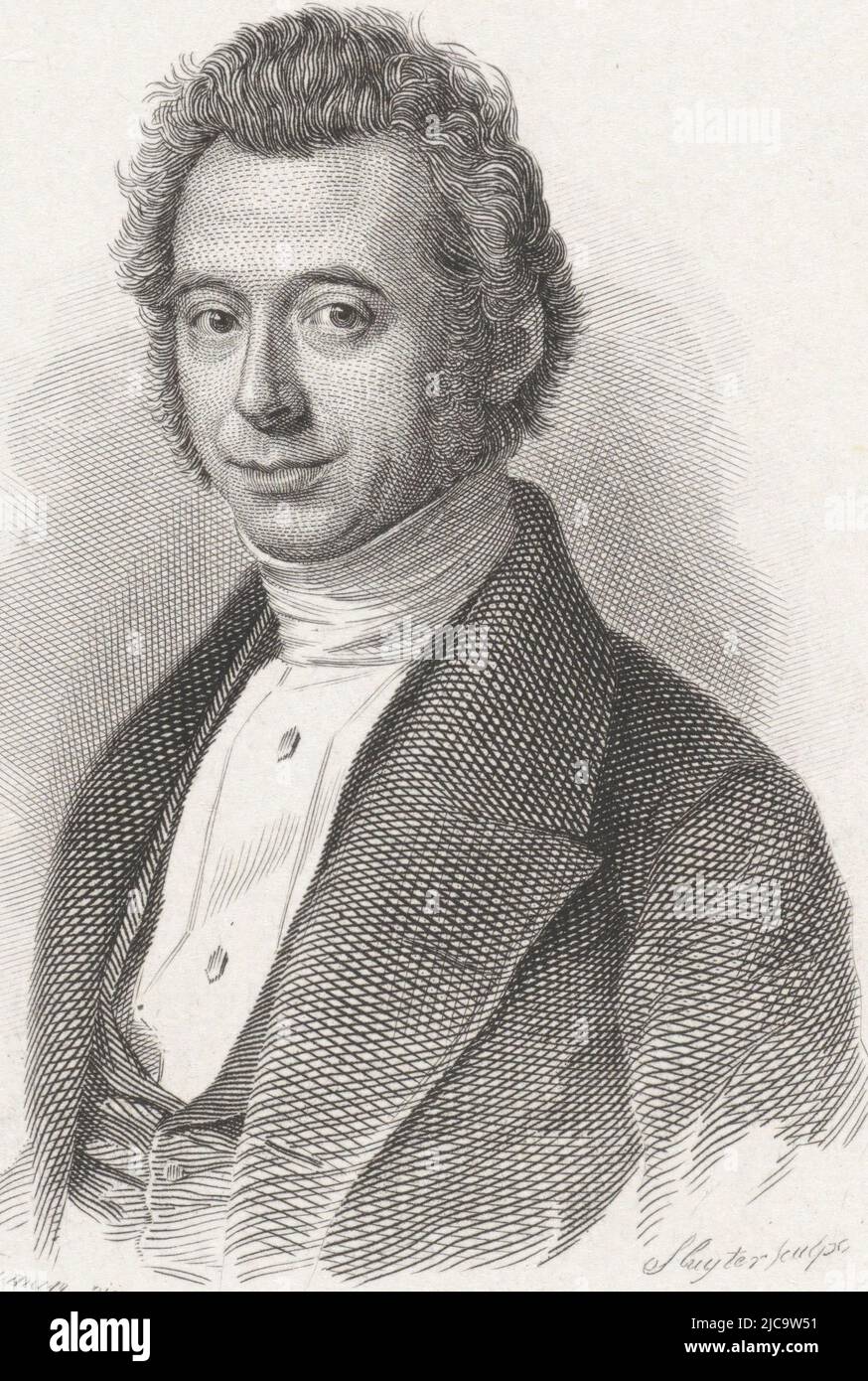 Porträt des Pastors Ferdinand Jacob Domela Nieuwenhuis, Druckerei: Dirk Jurriaan Sluyter, nach: Neuman, Amsterdam, 1826 - 1886, Papier, Stahlgravur, Radierung, H 166 mm - B 108 mm Stockfoto