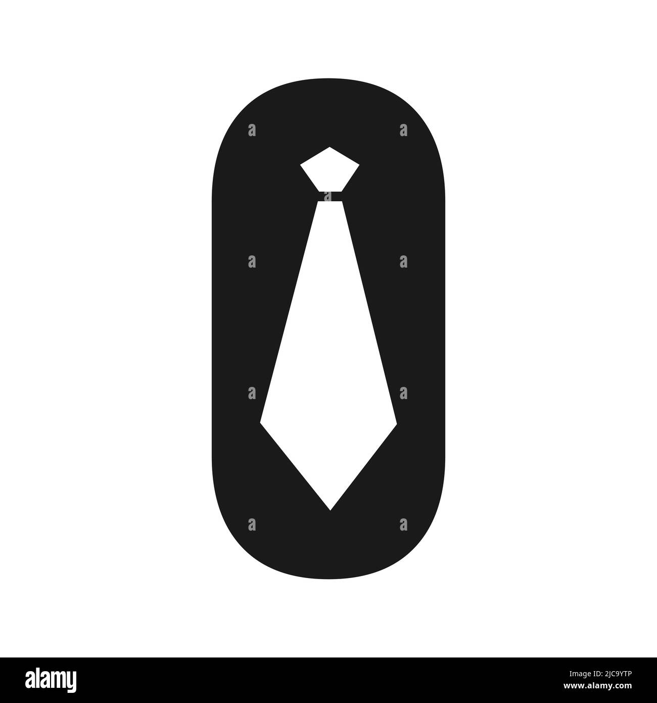 O Krawatte Buchstabe Vektor Logo Design. Vorlage für das Logo des Unternehmens im O-Anzug-Design Stock Vektor
