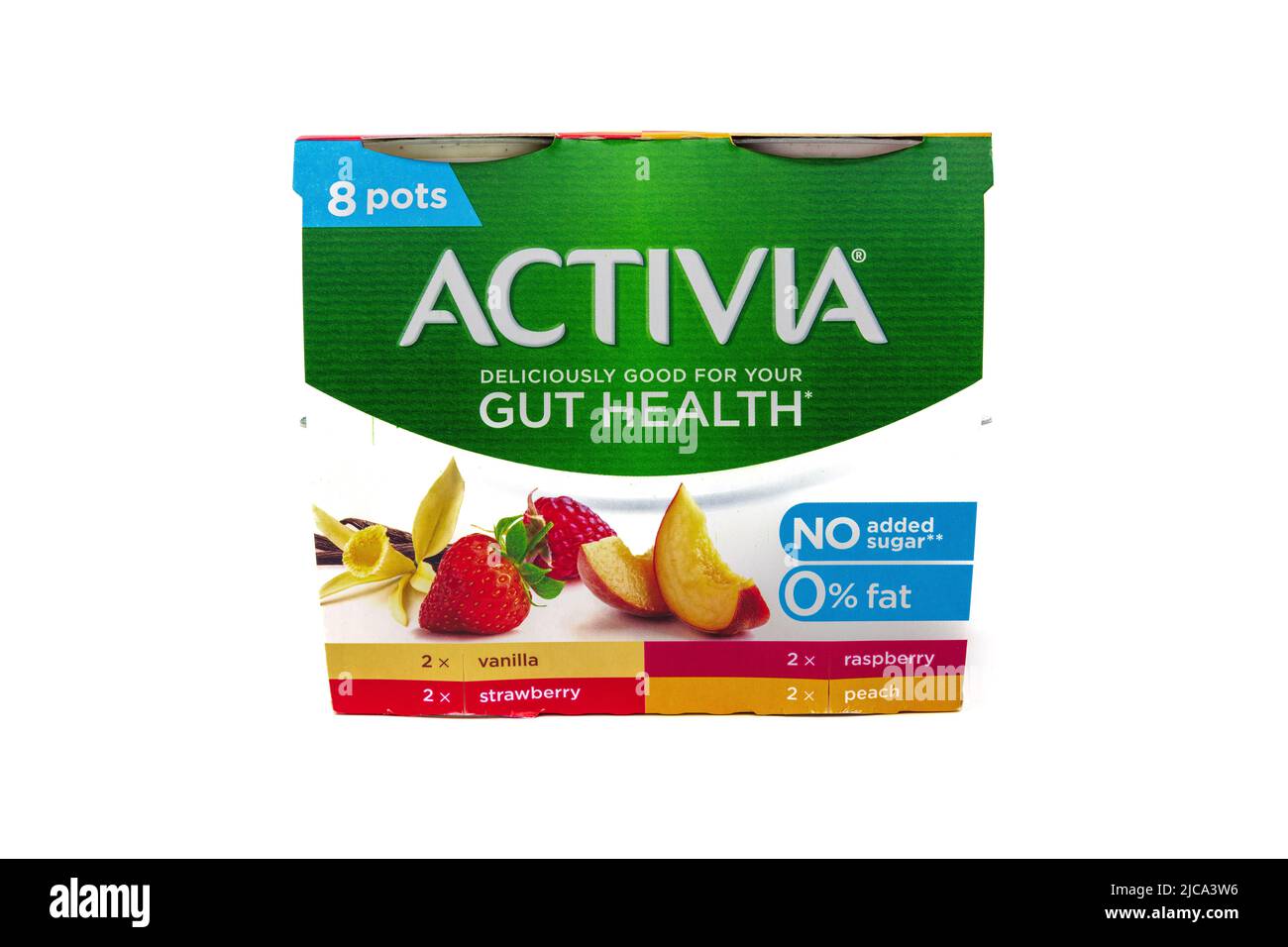 Activia Gut Health Gemischte Joghurts Stockfoto