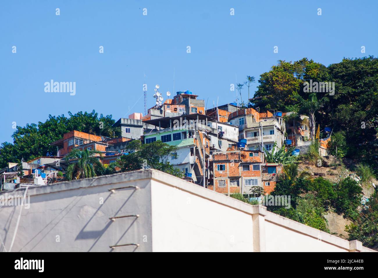 Cantagalo Hill in Rio de Janeiro. Stockfoto