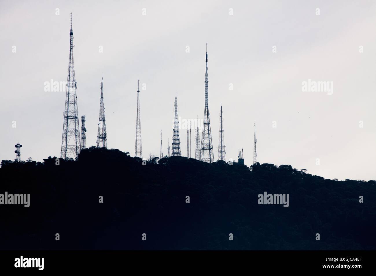 sumare Antenne im tijuca Nationalpark in Rio de Janeiro. Stockfoto