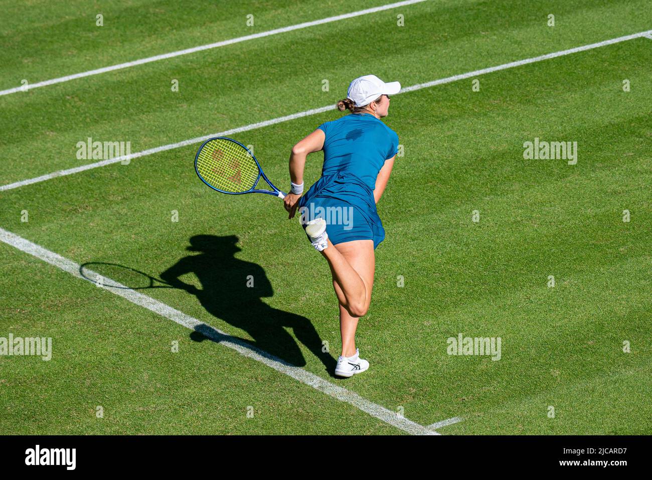 Birmingham, GROSSBRITANNIEN. Juni 11, 2022. Coco Vandewighe von den USA va Oliva Gadecki von Australien Emily Appleton von Großbritannien während des Qualifikationsspiel am ersten Tag des Rothesay Classic Birmingham 2022 im Edgbaston Priory Club am Samstag, 11. Juni 2022 in Birmingham ENGLAND. Kredit: Taka G Wu/Alamy Live Nachrichten Stockfoto