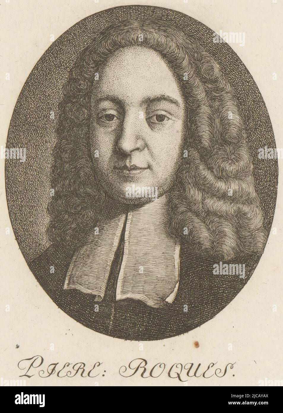 Porträt von Pierre Roques, Druckerei: Heinrich Pfenninger, (zugeschrieben), 1759 - 1815, Papier, Radierung, H 126 mm - B 89 mm Stockfoto