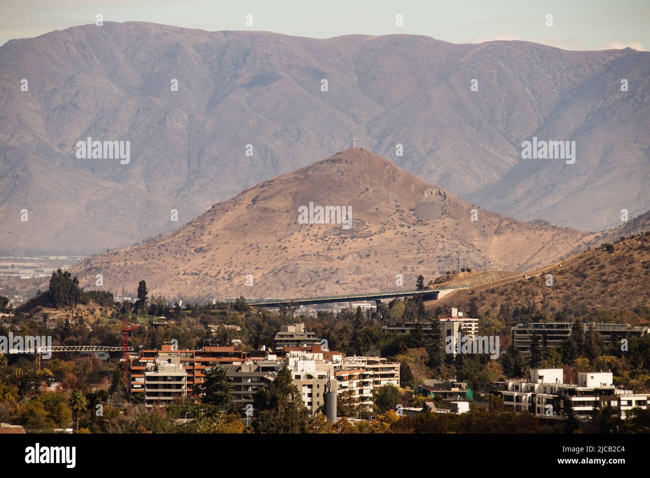 nordostautobahn in Santiago, Chile Stockfoto