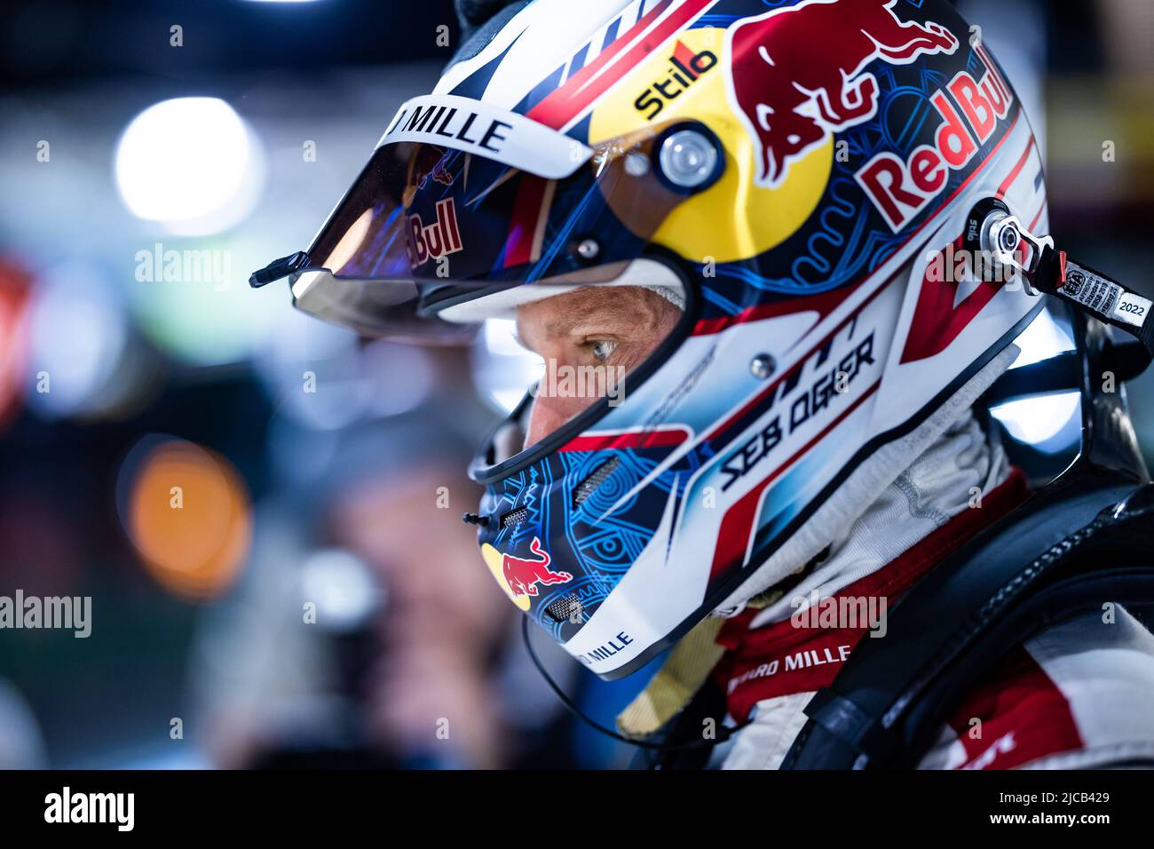 OGIER Sebastien (Fra), Richard Mille Racing Team, Orca 07 - Gibson, Portrait Pitlane, während der 2022 24 Stunden von Le Mans, 3. Lauf der FIA-Langstrecken-Weltmeisterschaft 2022, auf dem Circuit de la Sarthe, vom 11. Bis 12. Juni 2022 in Le Mans, Frankreich - Foto: Germain Hazard/DPPI/LiveMedia Stockfoto