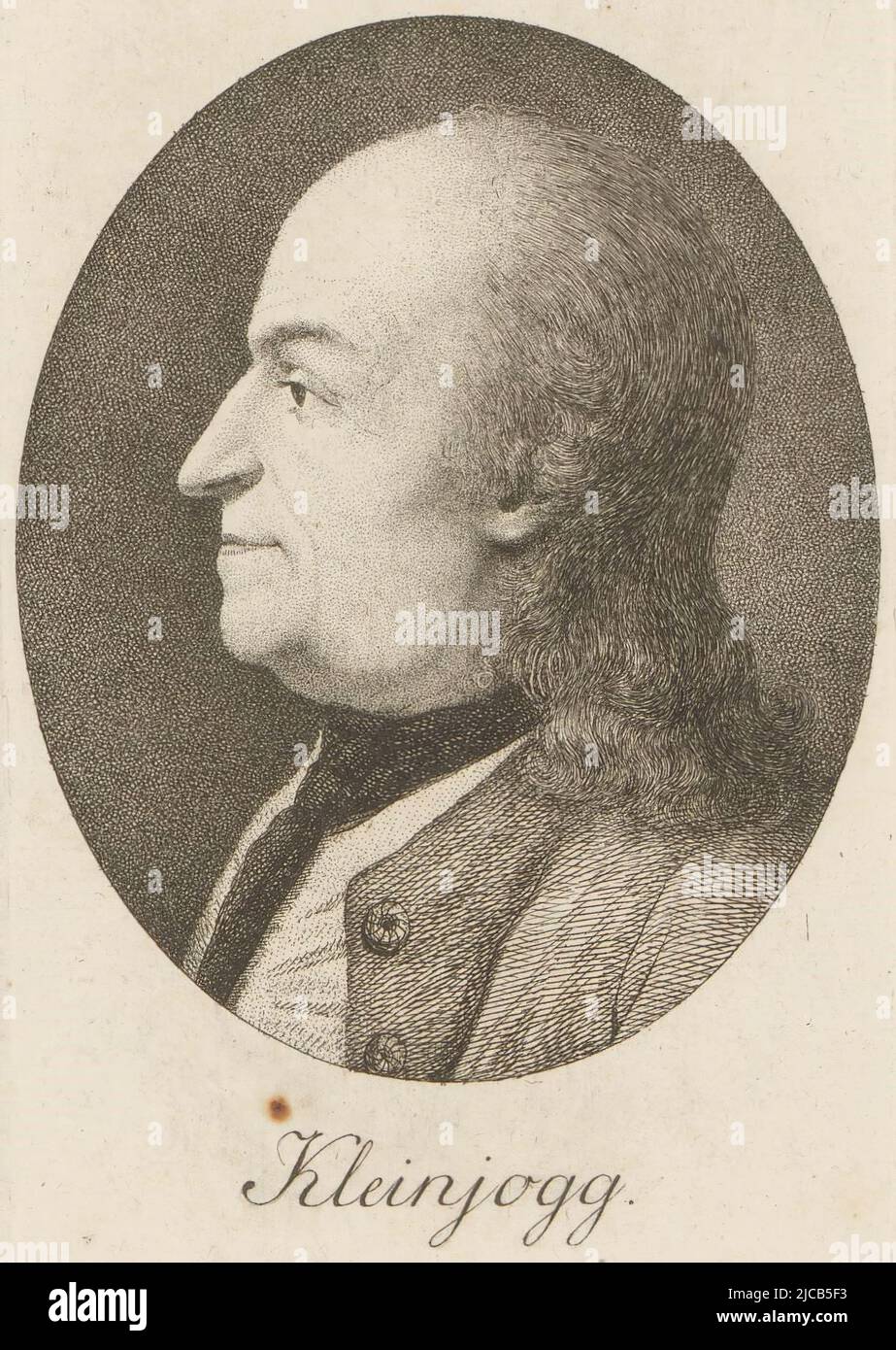 Kleinjogg-Porträt, Druckerei: Heinrich Pfenninger, 1759 - 1815, Papier, Radierung, H 125 mm - B 83 mm Stockfoto