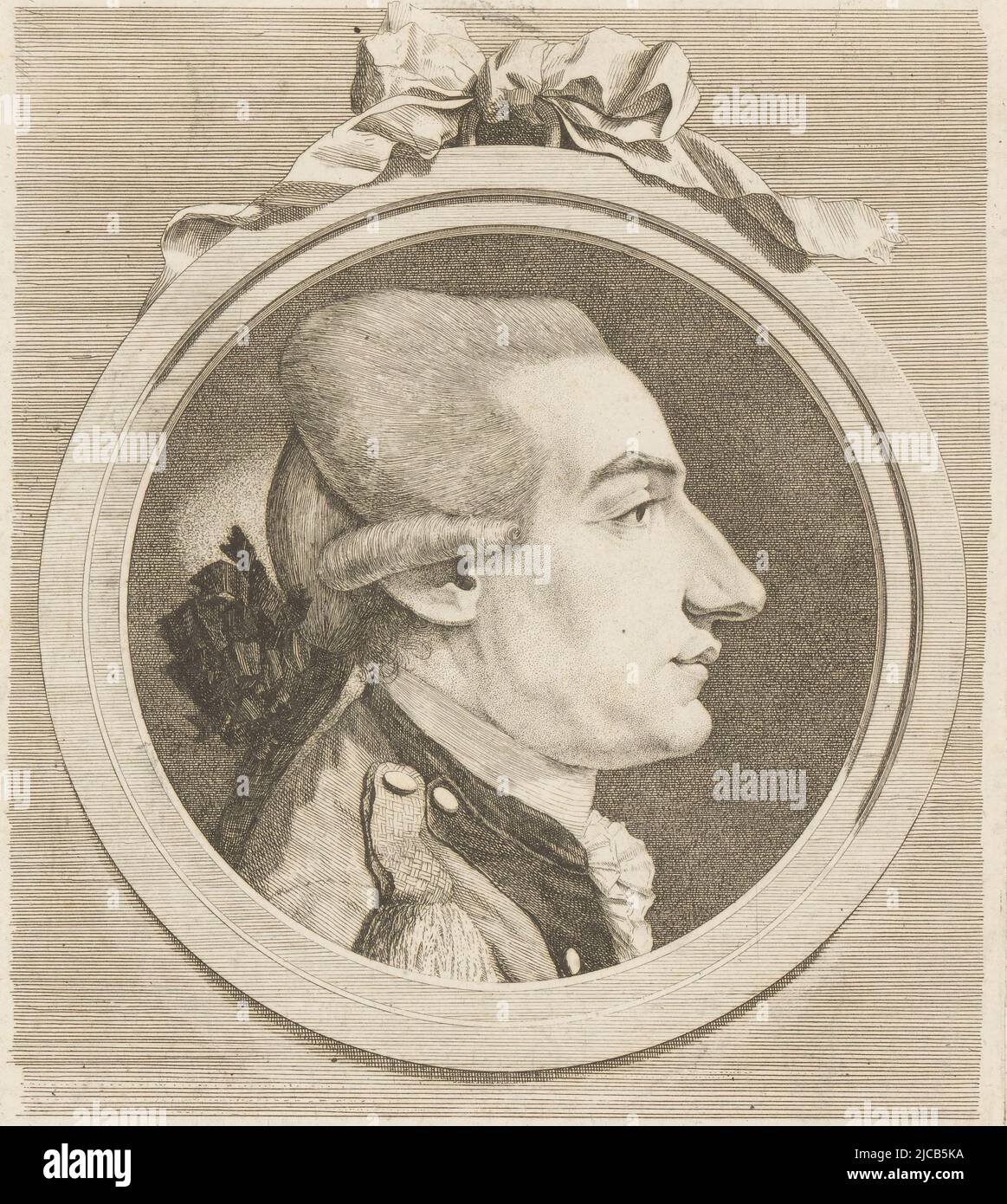 Porträt von Peter Balthasar von Muralt, Druckerei: Heinrich Pfenninger, 1759 - 1815, Papier, Radierung, H 227 mm - B 195 mm Stockfoto