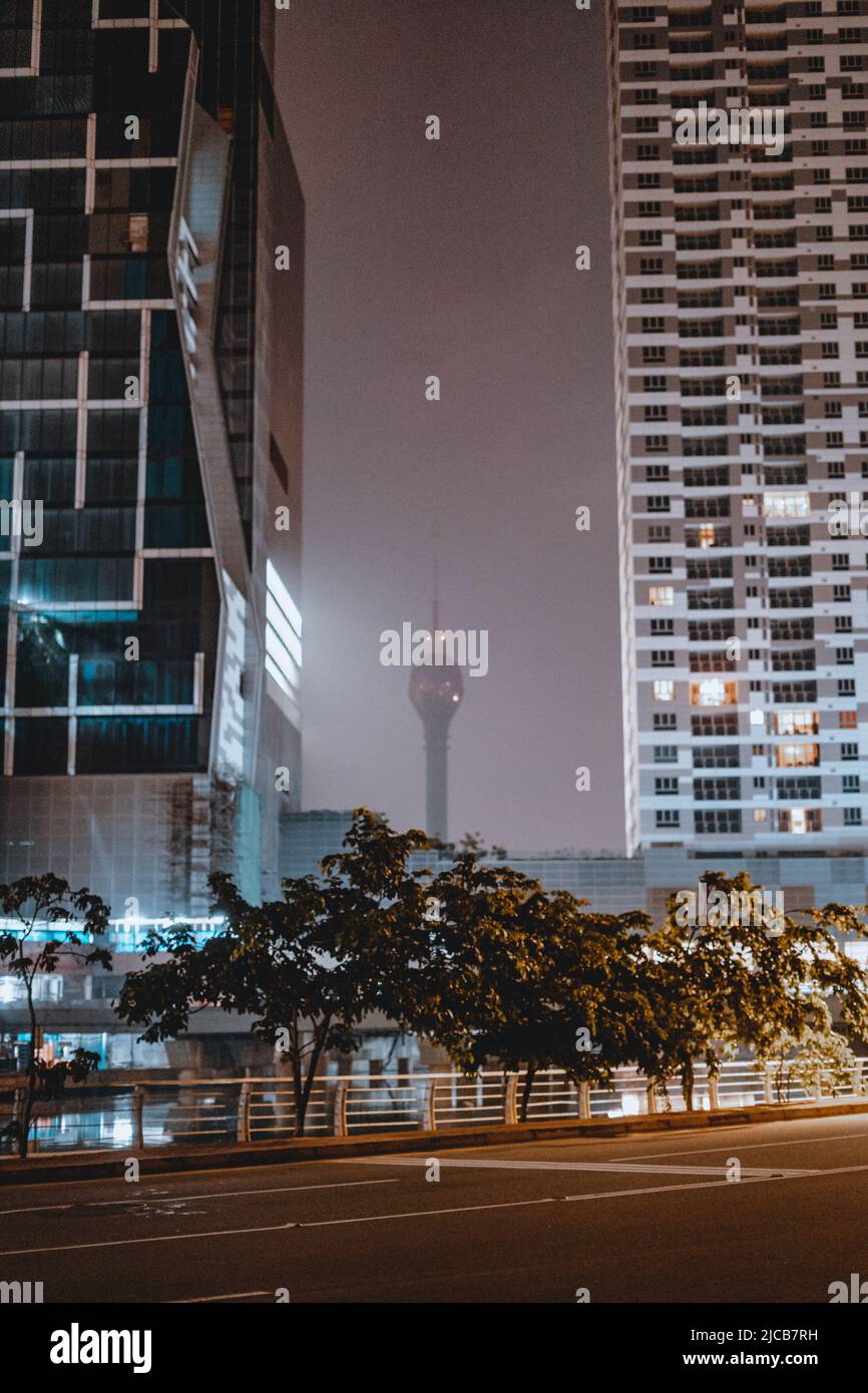 Lotus Turm aus der Ferne in Colombo Stadt Sri Lanka gesehen Stockfoto