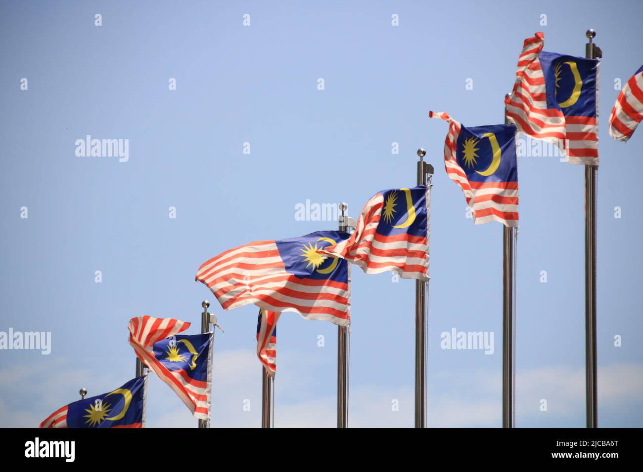 Malaysische Flaggen Stockfoto