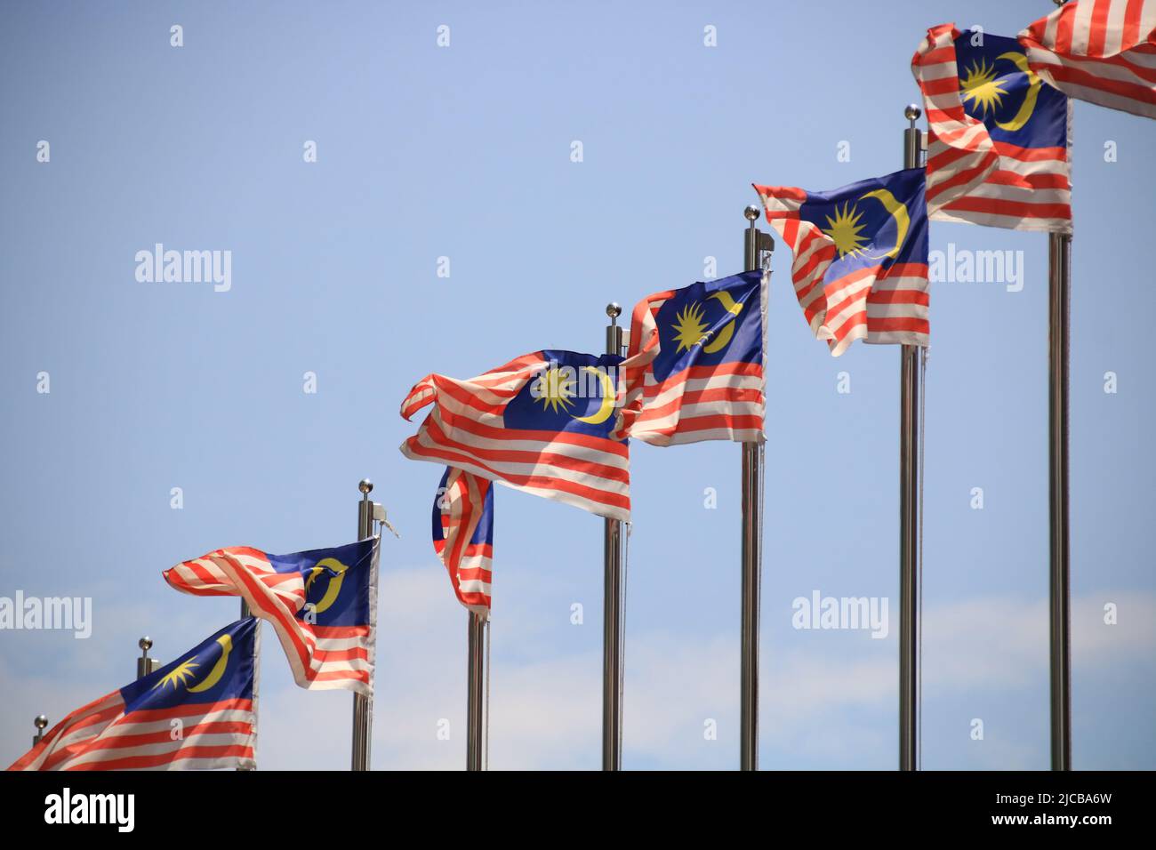 Malaysische Flaggen Stockfoto