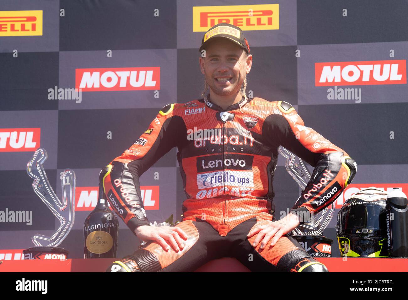 19 BAUTISTA Alvaro ESP Ducati Panigale V4R während der Motul FIM Superbike Championship - Ital Round Sonntagsrennen während der World Superbikes - circu Stockfoto