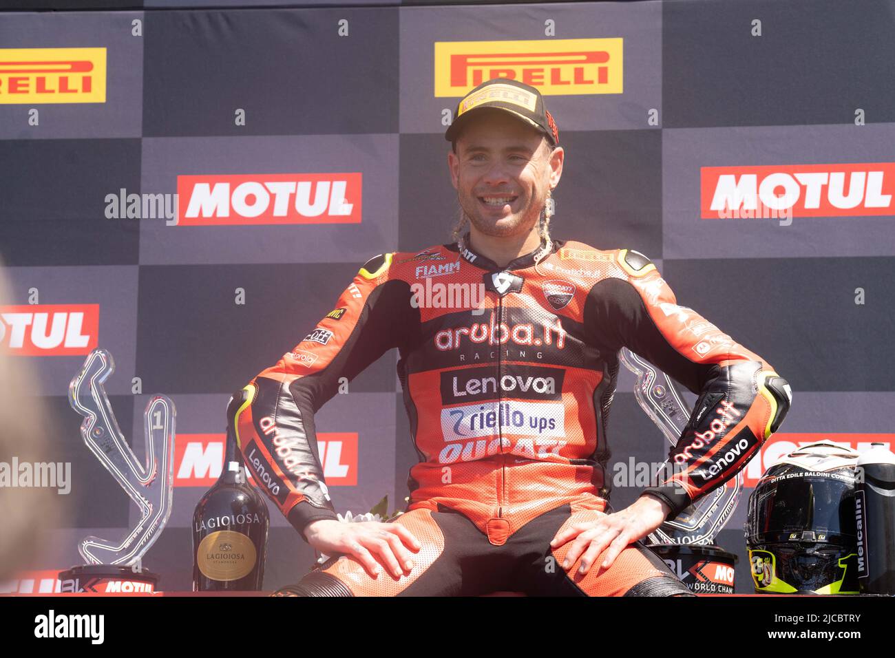 19 BAUTISTA Alvaro ESP Ducati Panigale V4R während der Motul FIM Superbike Championship - Ital Round Sonntagsrennen während der World Superbikes - circu Stockfoto