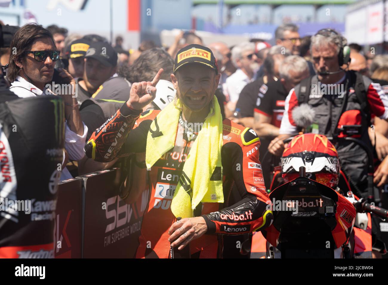 19 BAUTISTA Alvaro ESP Ducati Panigale V4R während der Motul FIM Superbike Championship - Ital Round Sonntagsrennen während der World Superbikes - circu Stockfoto