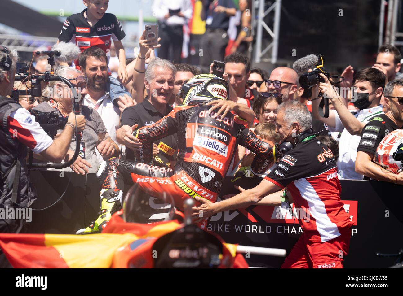 19 BAUTISTA Alvaro ESP Ducati Panigale V4R während der Motul FIM Superbike Championship - Ital Round Sonntagsrennen während der World Superbikes - circu Stockfoto