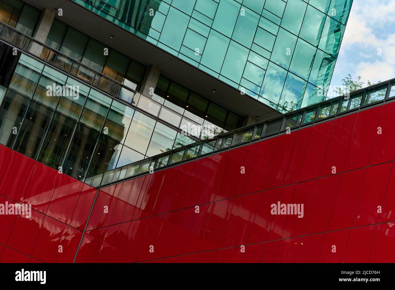 Schöne Farben in zeitgenössischer Architektur Stockfoto