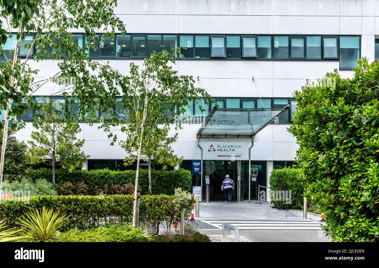 The Hermitage Clinic, Fonthill, Dublin, Irland, eine Privatklinik mit 112 Betten. Teil der Blackrock Hospital Group. Stockfoto