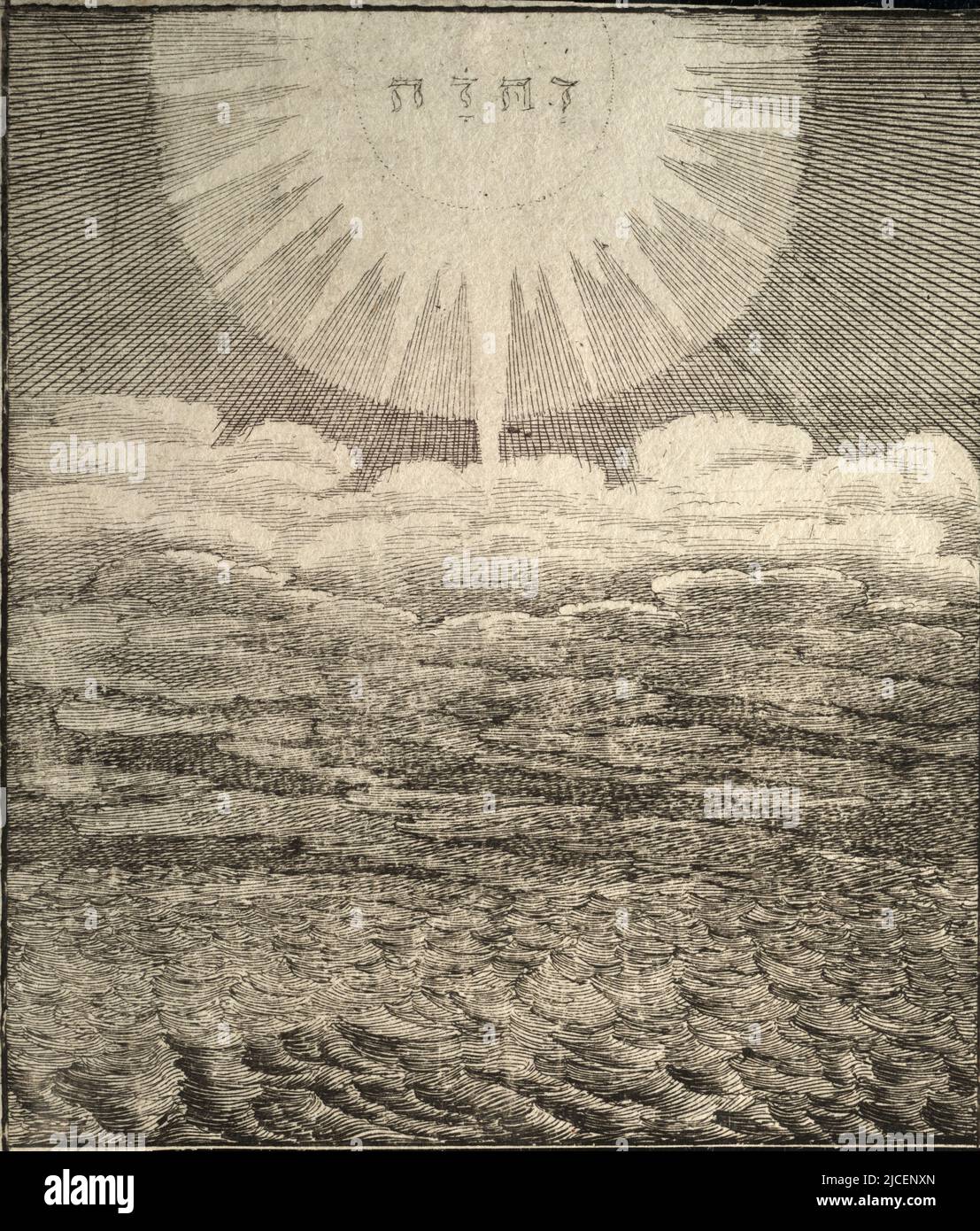 Chaos von Wenceslaus Hollar (1607–1677). Im griechischen Mythos war Chaos die Form des Kosmos, bevor Gaia, die Muttergöttin, gebildet wurde. Stockfoto