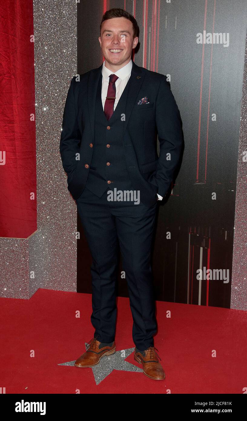 Jun 11, 2022 - London, England, UK - Bradley Johnson nimmt an den British Soap Awards 2022, Hackney Empire, Teil Stockfoto