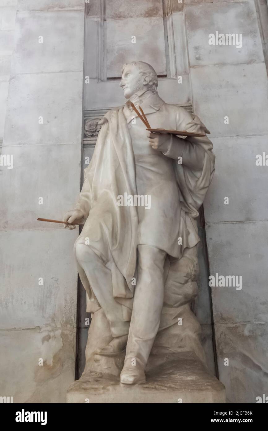 England, London, St. Paul's Cathedral, Statue von J.M.W.Turner Stockfoto
