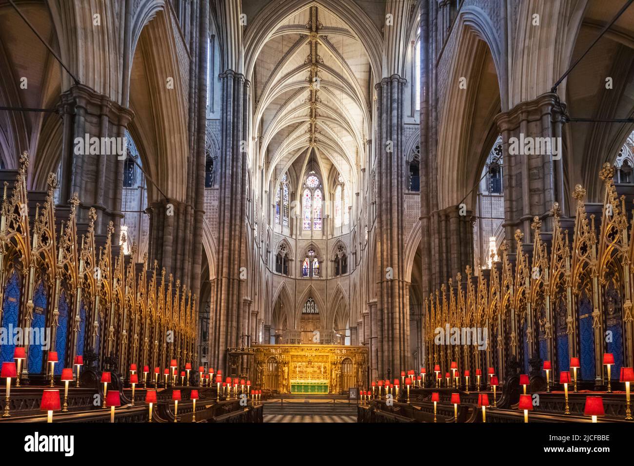 England, London, Westminster Abbey, The Choir Stockfoto
