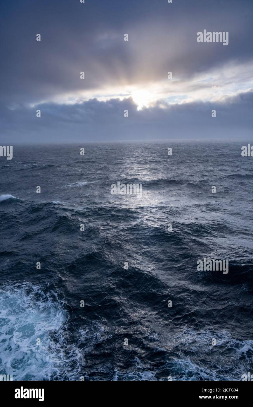 Norwegen, Trøndelag, atmosphärisches Meer. Stockfoto