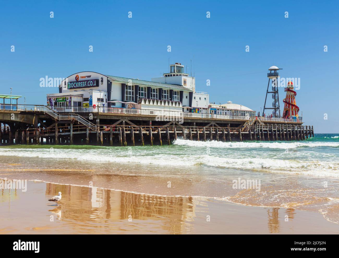 Bournemouth Pier, Dorset, England, Großbritannien. Stockfoto