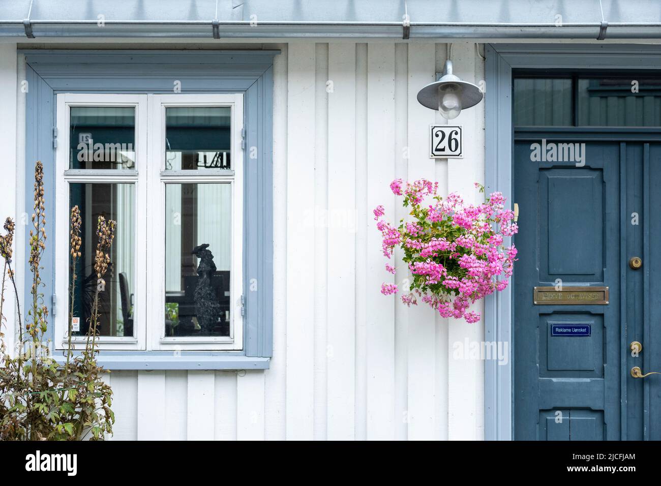 Norwegen, Trøndelag, Trondheim, altes traditionelles Wohnhaus. Stockfoto