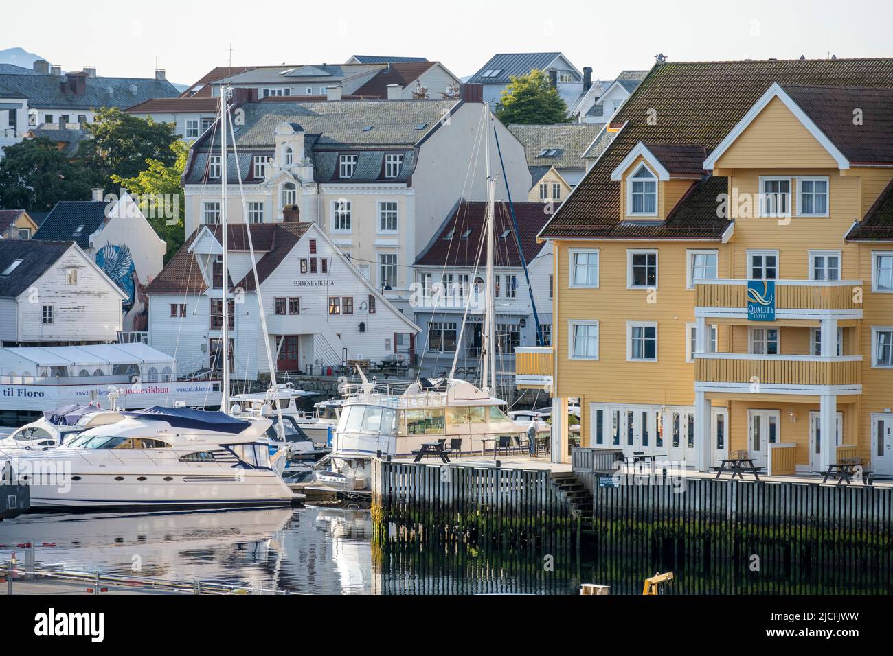 Norwegen, Vestland, Florø die westlichste Stadt Norwegens. Stockfoto