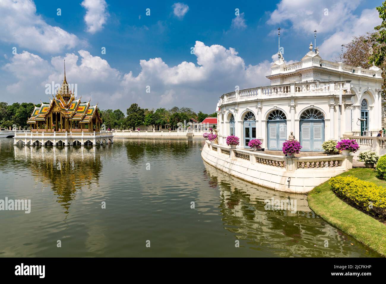 Bang Pa-In, Sommerpalast Der Königlichen Familie, Chao Phraya River, Phra Nakhon Si Ayutthaya Provinz, Thailand Stockfoto