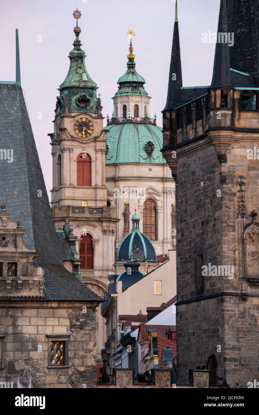 Nikolaikirche, Prager Kleinseite, Prag, Tschechische Republik Stockfoto