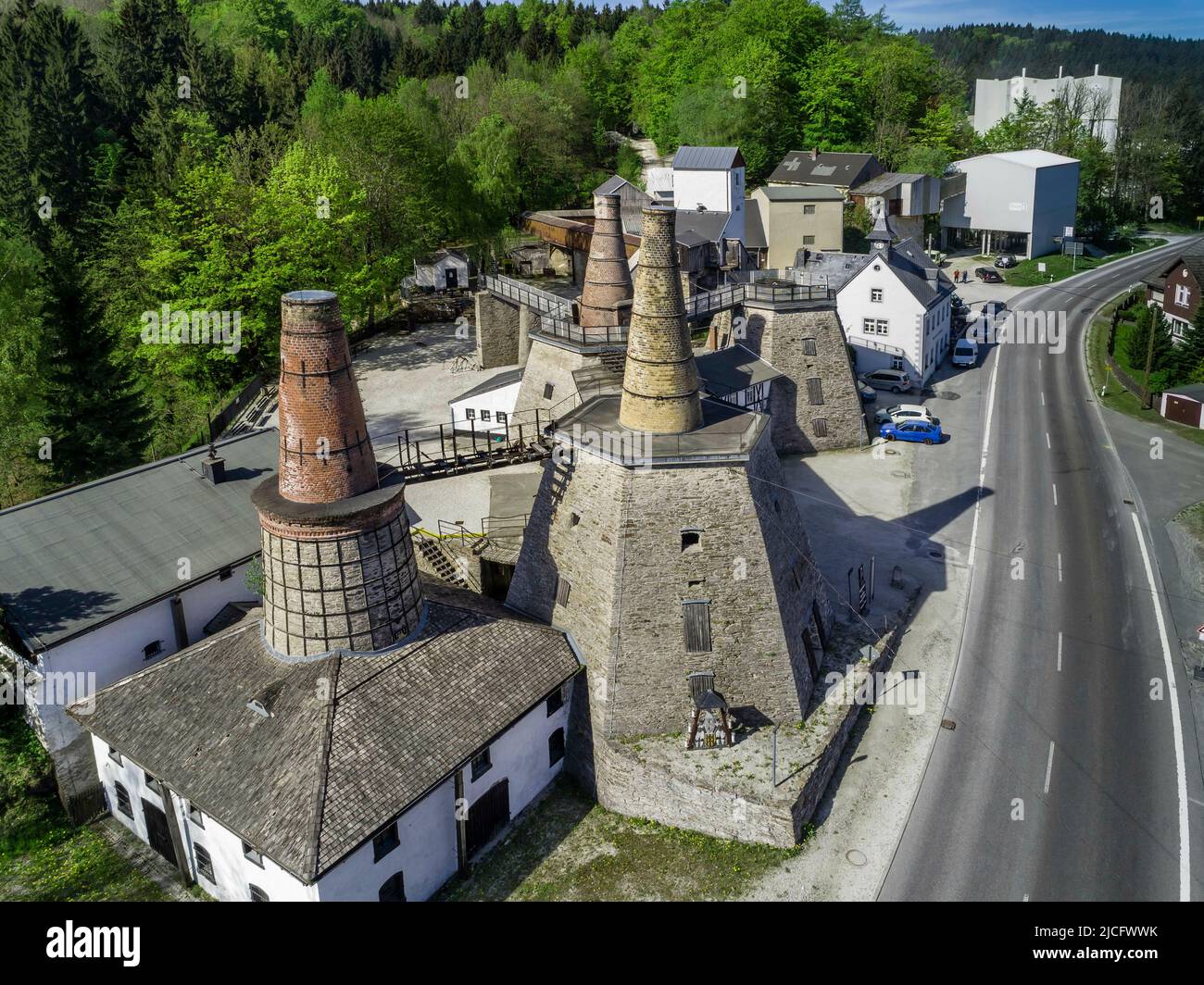 Technisches Museum Lime Werke Lengefeld Stockfoto