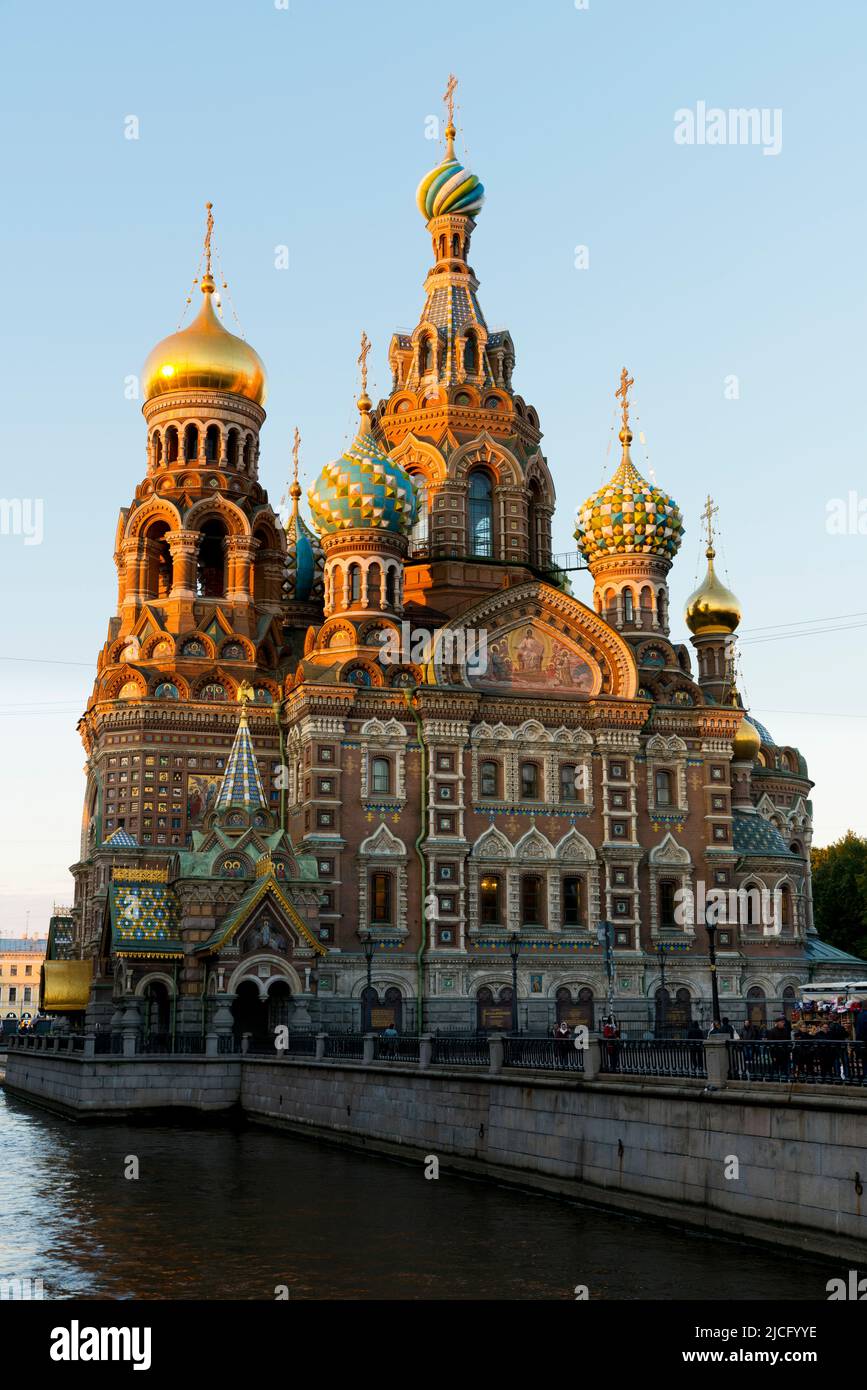 Die Kirche des Retters auf Blut, Sankt Petersburg, Russland Stockfoto