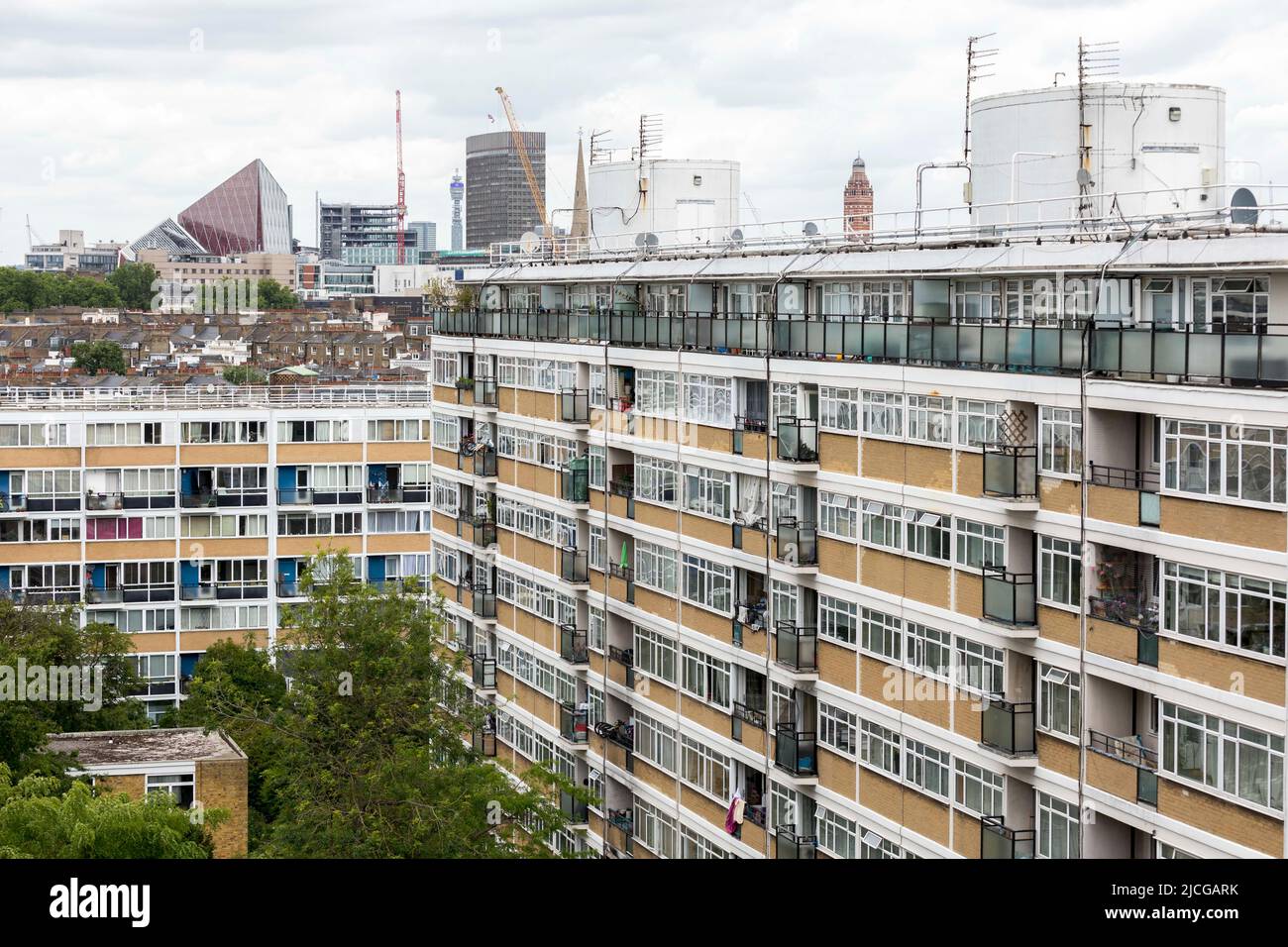 Eine allgemeine Ansicht von Churchill Gardens, einem konzilssiedlung, in Pimlico. Bild aufgenommen am 9.. Juni 2022. © Belinda Jiao jiao.bilin@gmail.com 07598931257 ht Stockfoto