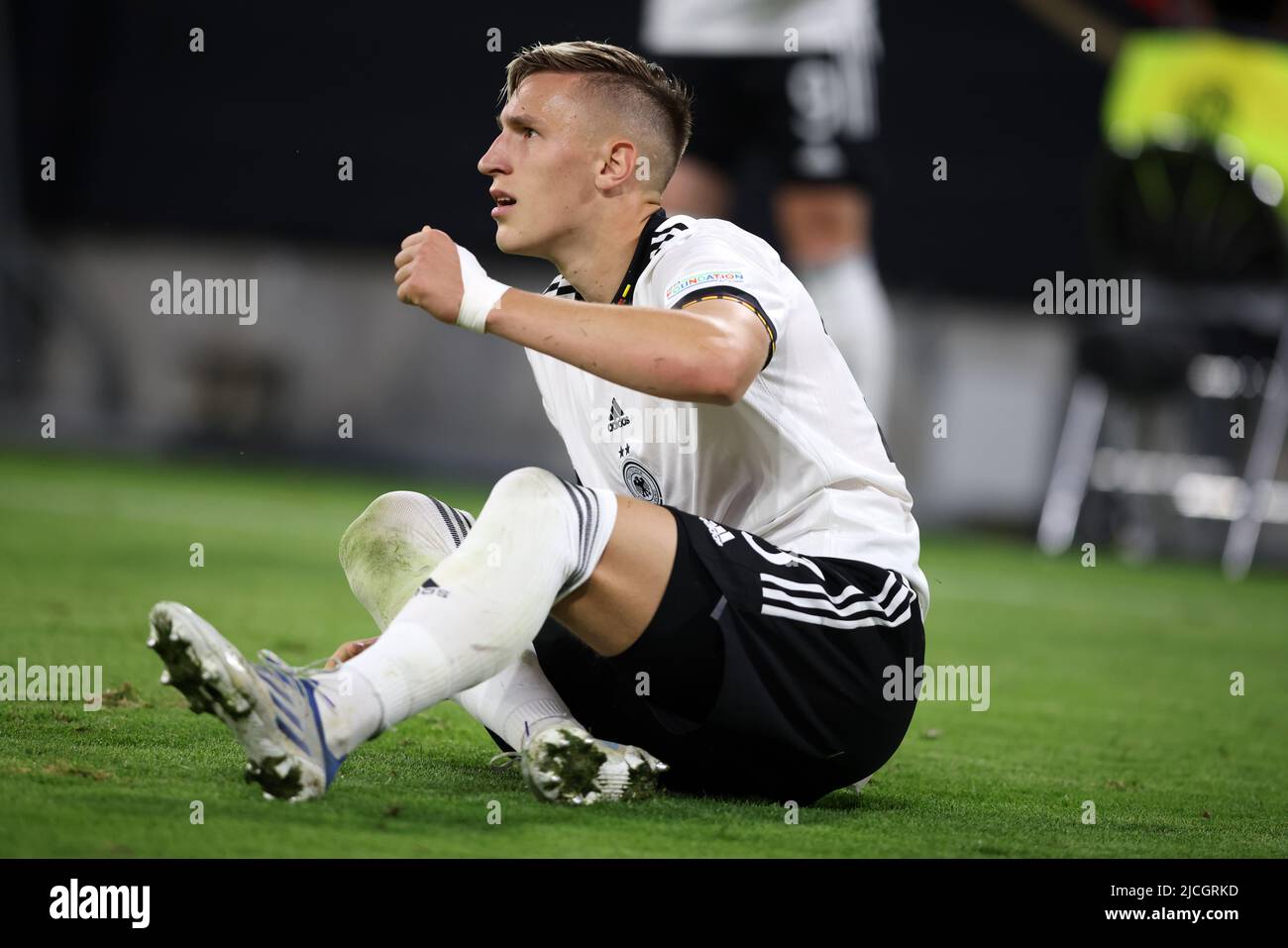 Nico Schlotterbeck aus Deutschland MÜNCHEN, DEUTSCHLAND - 07. JUNI: UEFA Nations League Ein Gruppen-3-Spiel zwischen Deutschland und England in der Allianz Arena am 07. Juni 2022 in München. Nations League Deutschland England © diebilderwelt / Alamy Stock Stockfoto