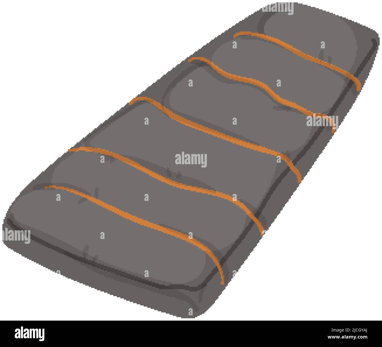 Schlafende Camp Matte Cartoon Vektor Illustration Stock Vektor