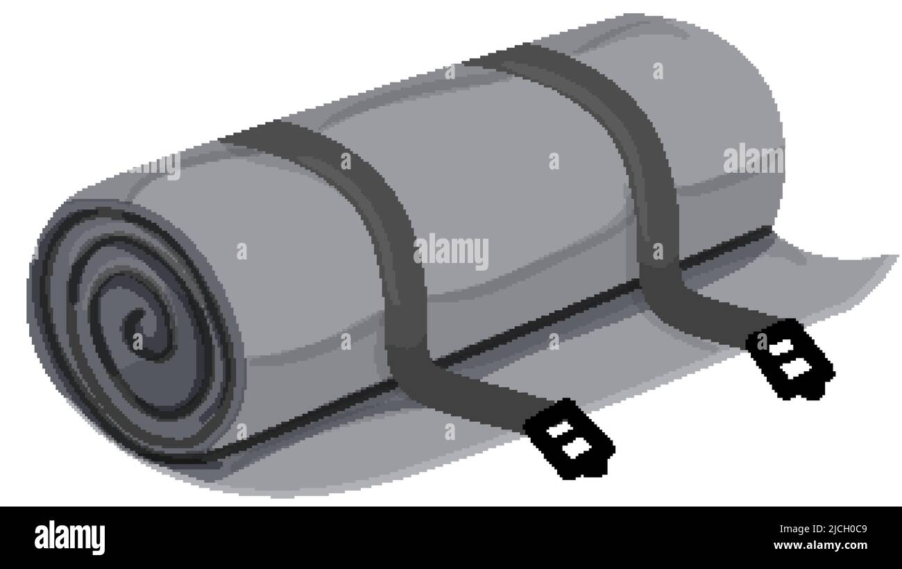 Roll Camp Matte Cartoon Vektor Illustration Stock Vektor