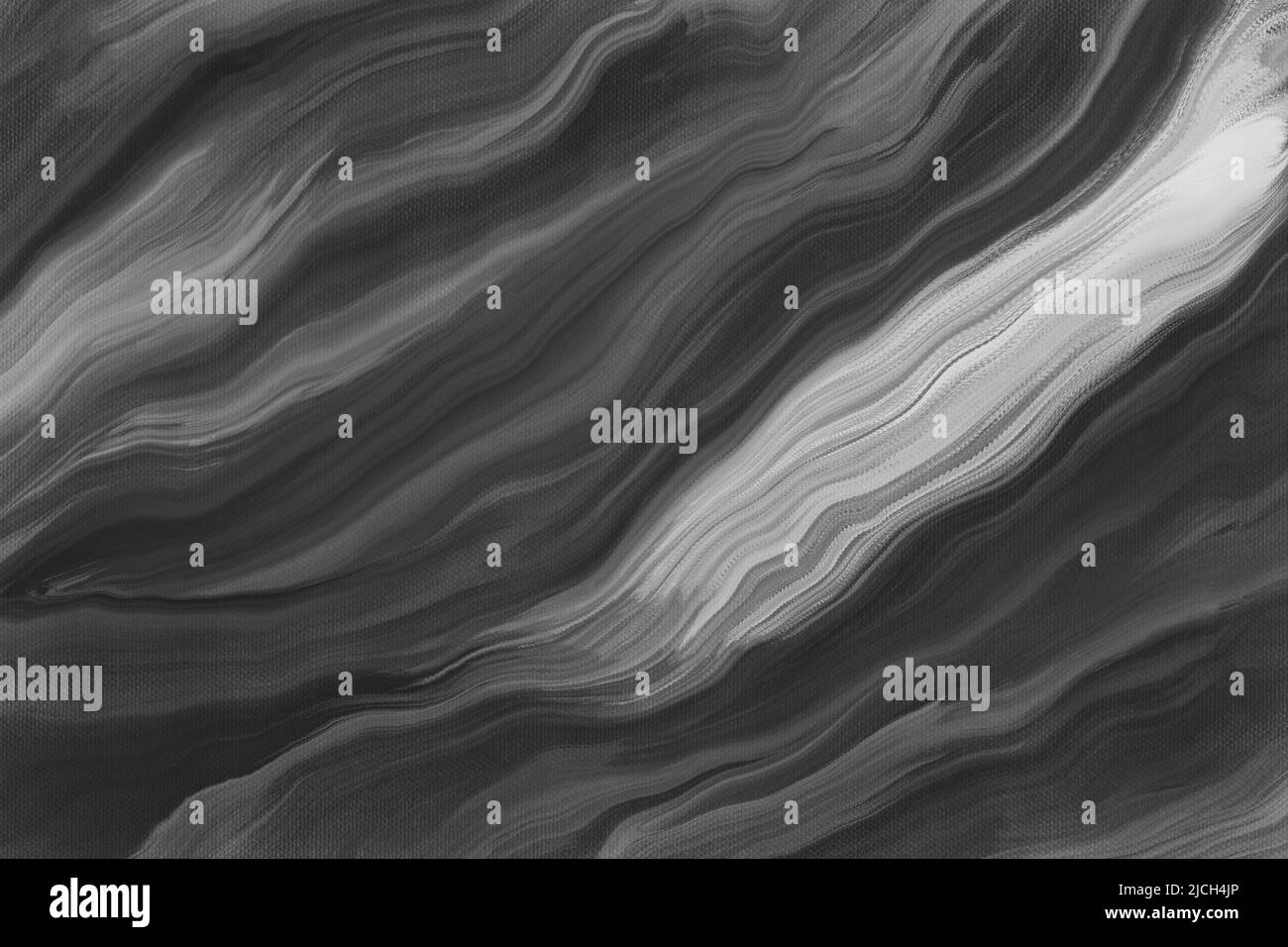 Abstrakt schwarz und weiß Marmorierung gemalt Aquarell Hintergrund Design Textur Stockfoto