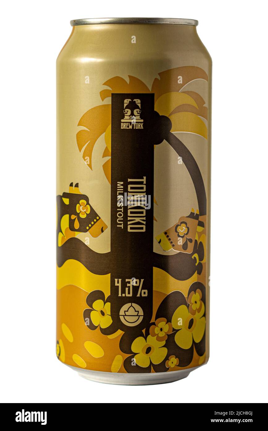 Brew York Brewery - Tonkoko Milk Stout - ALC 4,3 % vol. Stockfoto