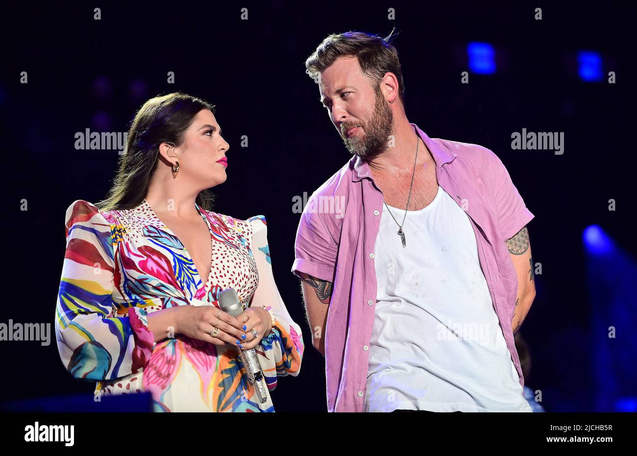 12. Juni 2022 - Nashville, Tennessee - Hillary Scott, Charles Kelley, Lady A. 2022 CMA Fest der viertägige Konzerttag findet im Nissan Stadium statt. (Bild: © Laura Farr/AdMedia via ZUMA Press Wire) Stockfoto