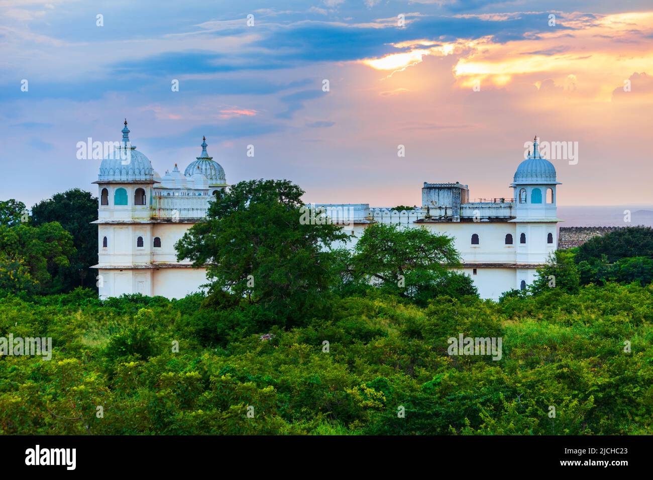 Fateh Prakash Palace in Chittor Fort in Chittorgarh, Rajasthan, Bundesstaat Indien Stockfoto