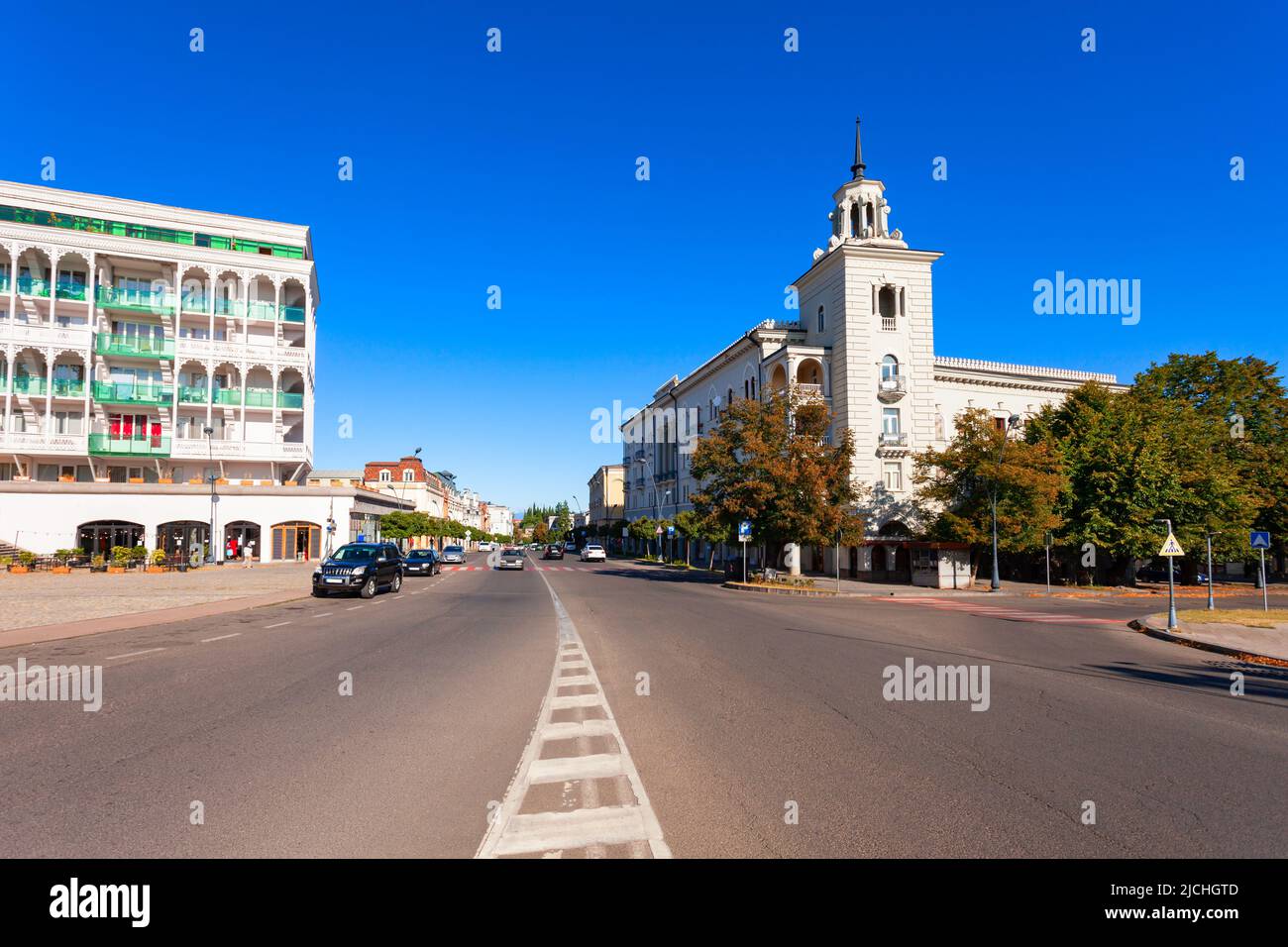Telavi Altstadt. Telavi ist die Hauptstadt der Provinz Kacheti in Georgien. Stockfoto