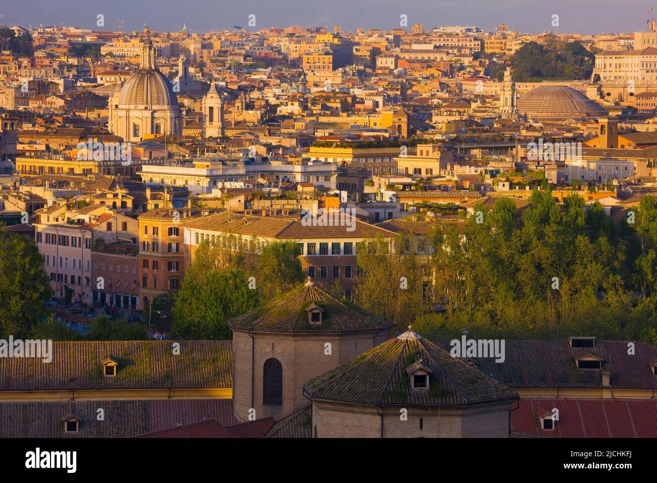 Überblick über das historische Zentrum von Rom, Italien Stockfoto