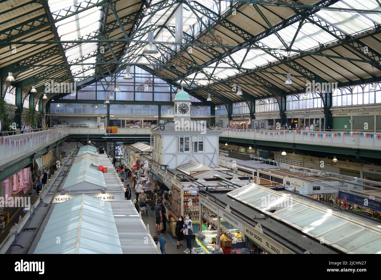 Cardiff Market Cardiff South Wales Stockfoto