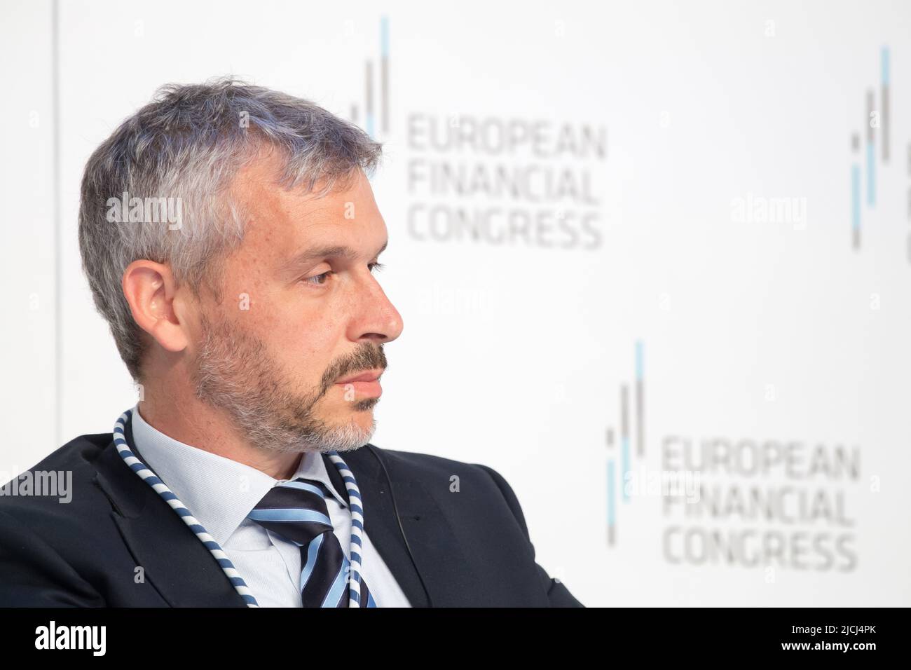 Giovanni Callegari, Leiter der Wirtschafts- und Risikoanalyse, Europäischer Stabilitätsmechanismus, in Sopot, Polen © Wojciech Strozyk / Alamy Stock Photo Stockfoto