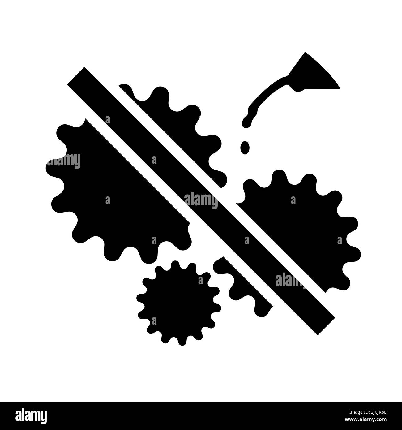 Das Symbol Auf Weißem Hintergrund Nicht Ölen Stock Vektor