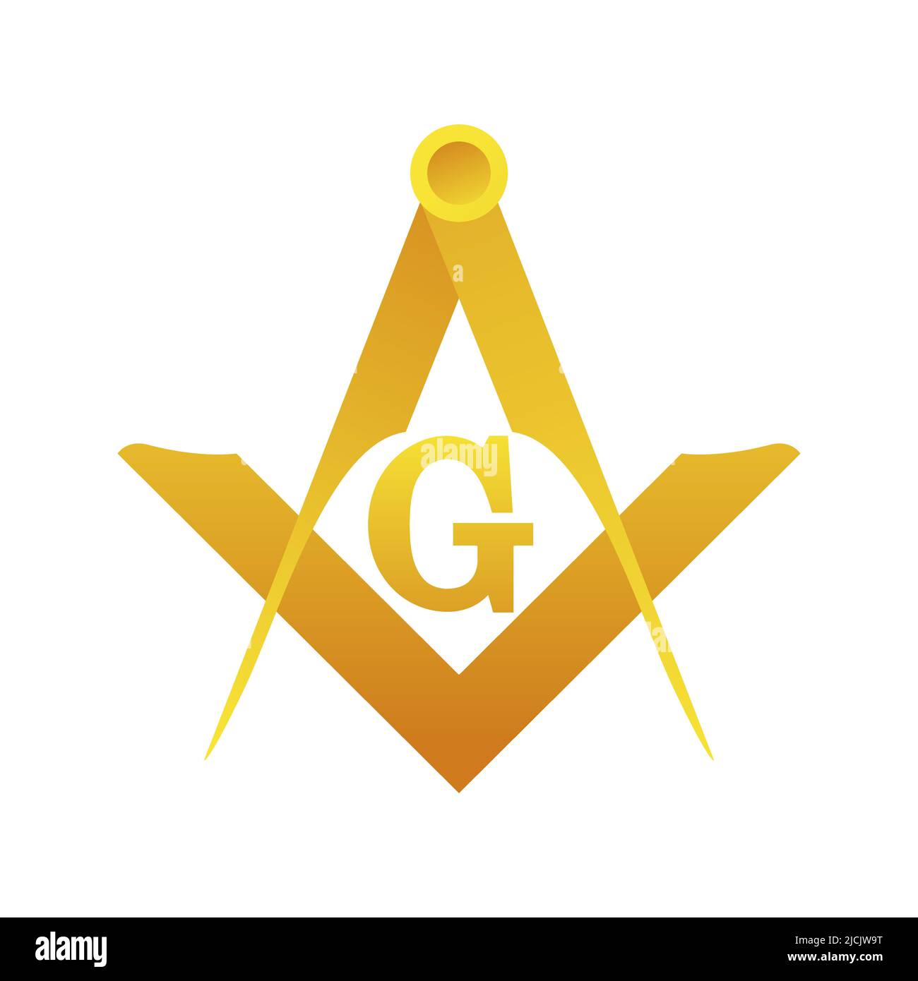 Kompasse und Quadrat. Vektor Freimaurer Symbol, heilige Gesellschaft. Stock Vektor