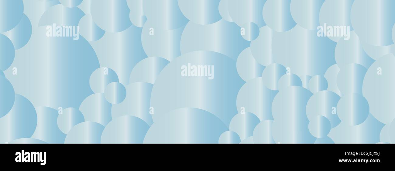 Ein blassblauer kreisförmiger Hintergrund als Banner Stockfoto
