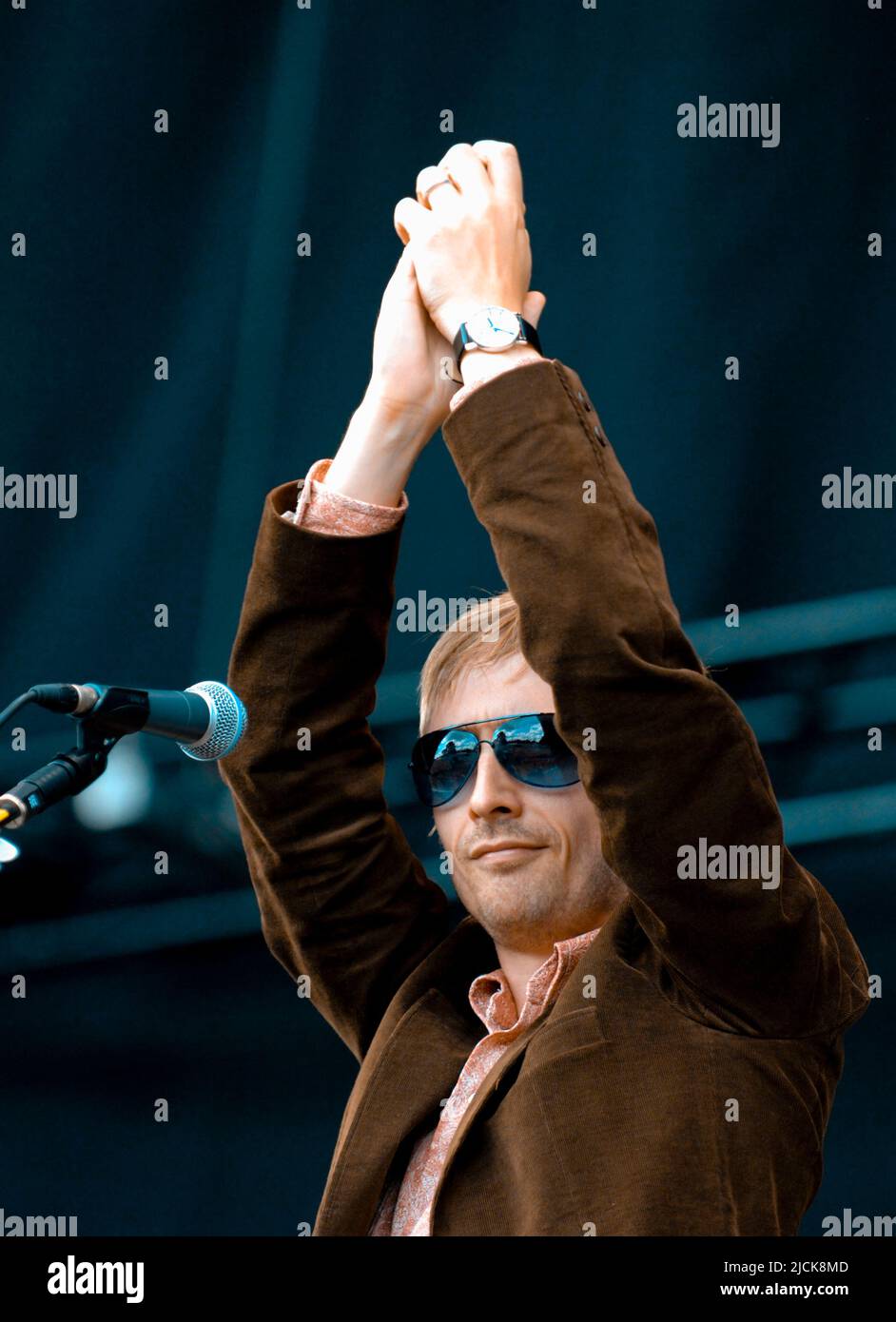 Neil Hannon - The Divine Comedy, V2006, Hylands Park, Chelmsford, Essex, Großbritannien - 19. August 2006 Stockfoto