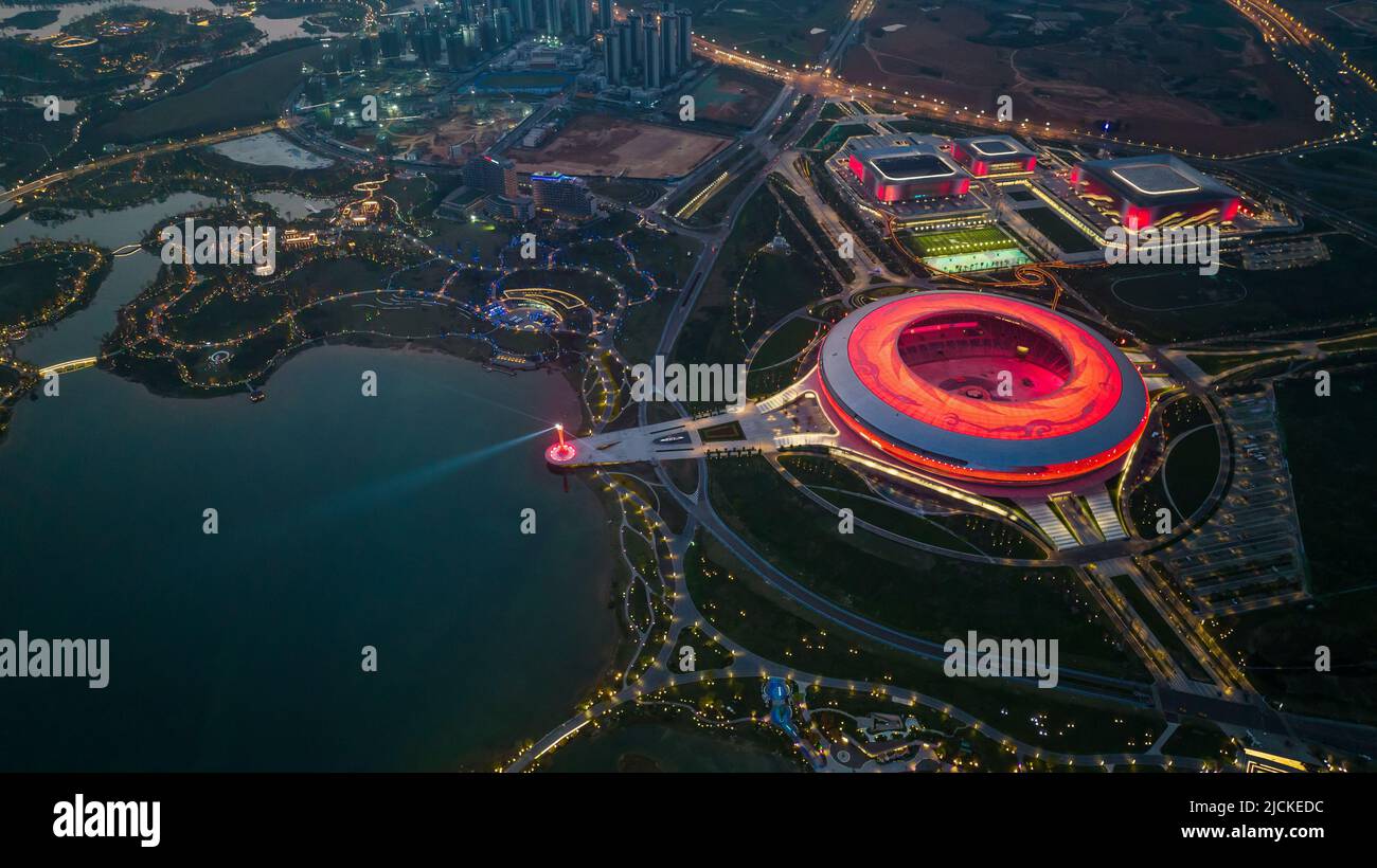 East Lake Sports Park in der Abenddämmerung Stockfoto