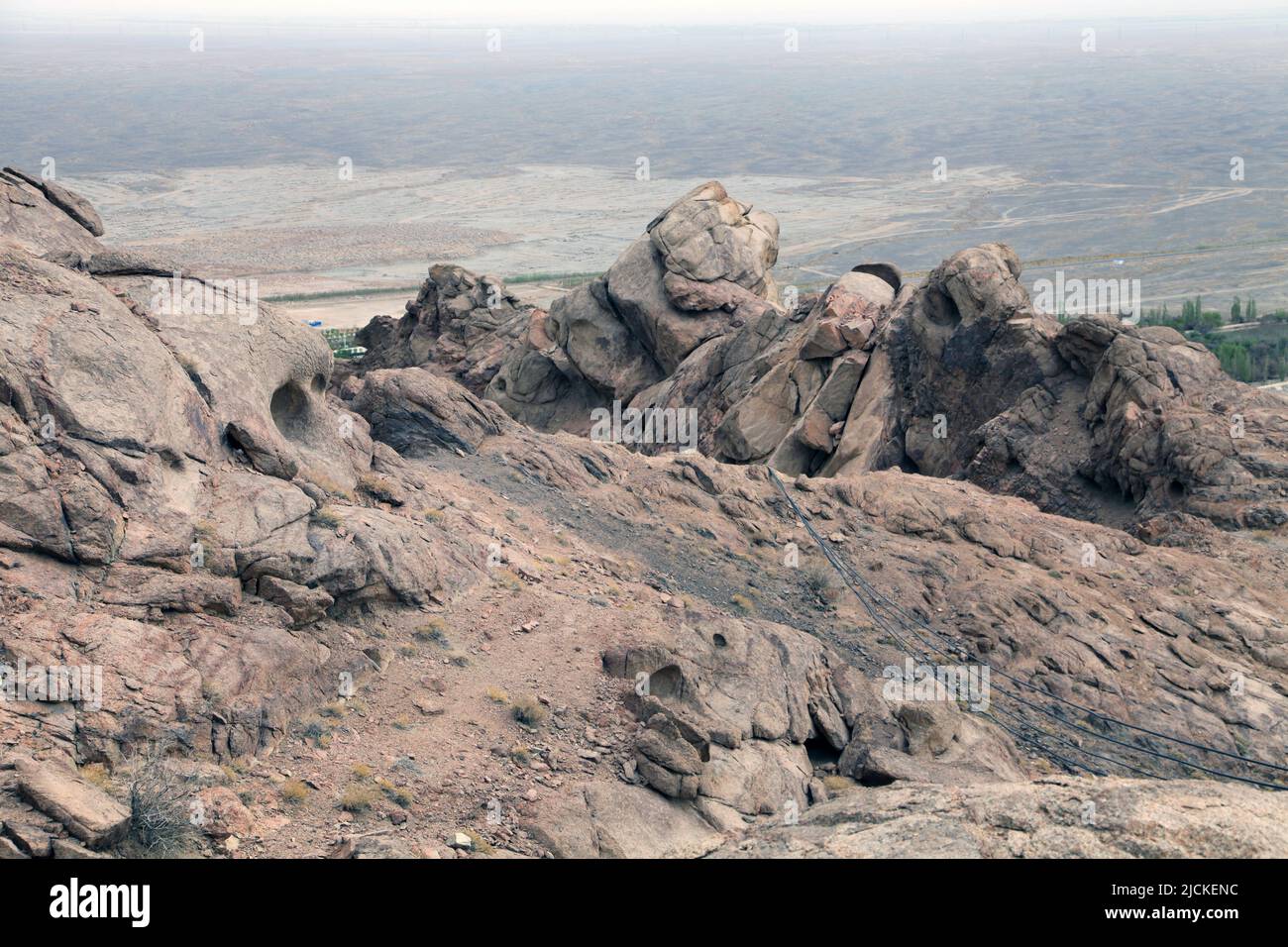 Xinjiang hami tianshan Granit Wind Erosion landforms Stockfoto